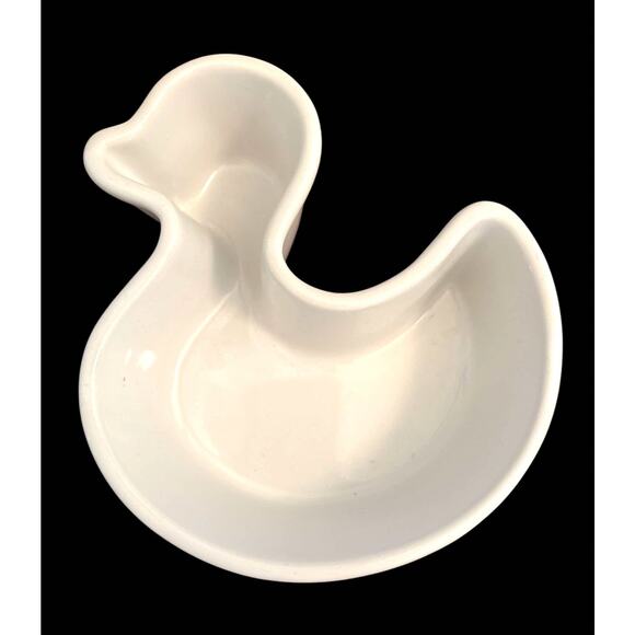 Set of Two Chantal White Ceramic Duck Cookware Baking Dishes One Cup & Two Cup - Picture 2 of 5